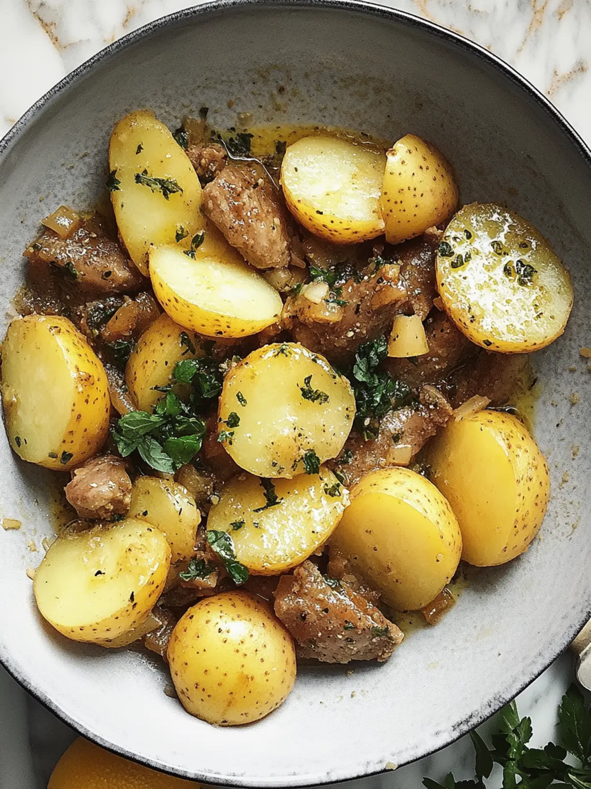 Hühnerleber mit Kartoffeln