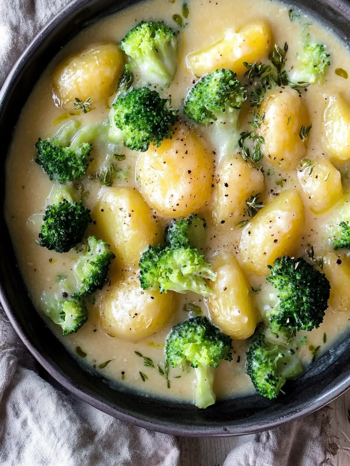 Cremige Kartoffeln mit Brokkoli