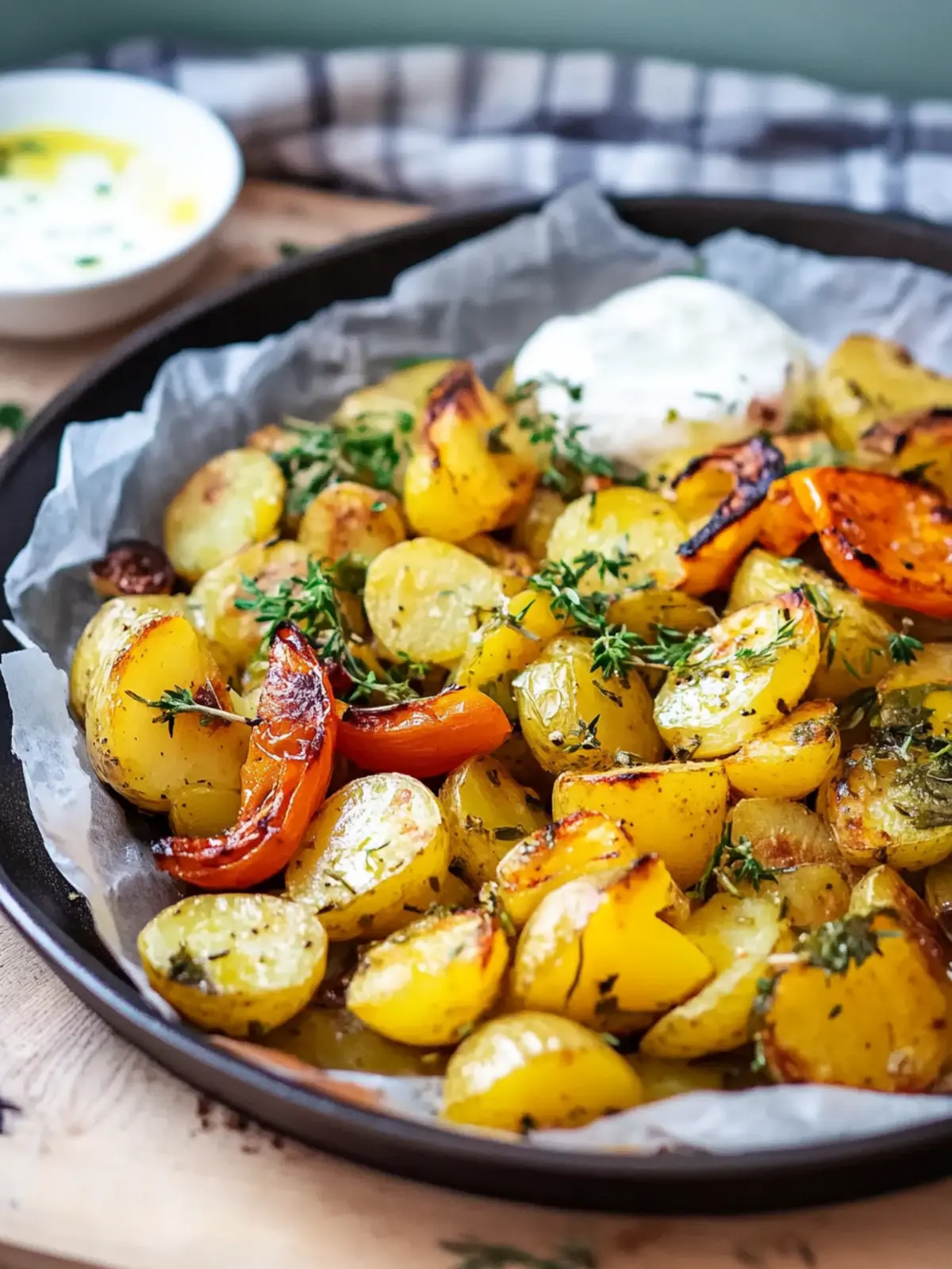 Oven vegetables with potatoes from the tray – Mediterranean recipe
