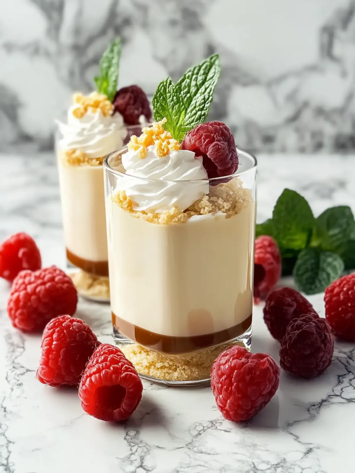 Gutes Dessert im Glas