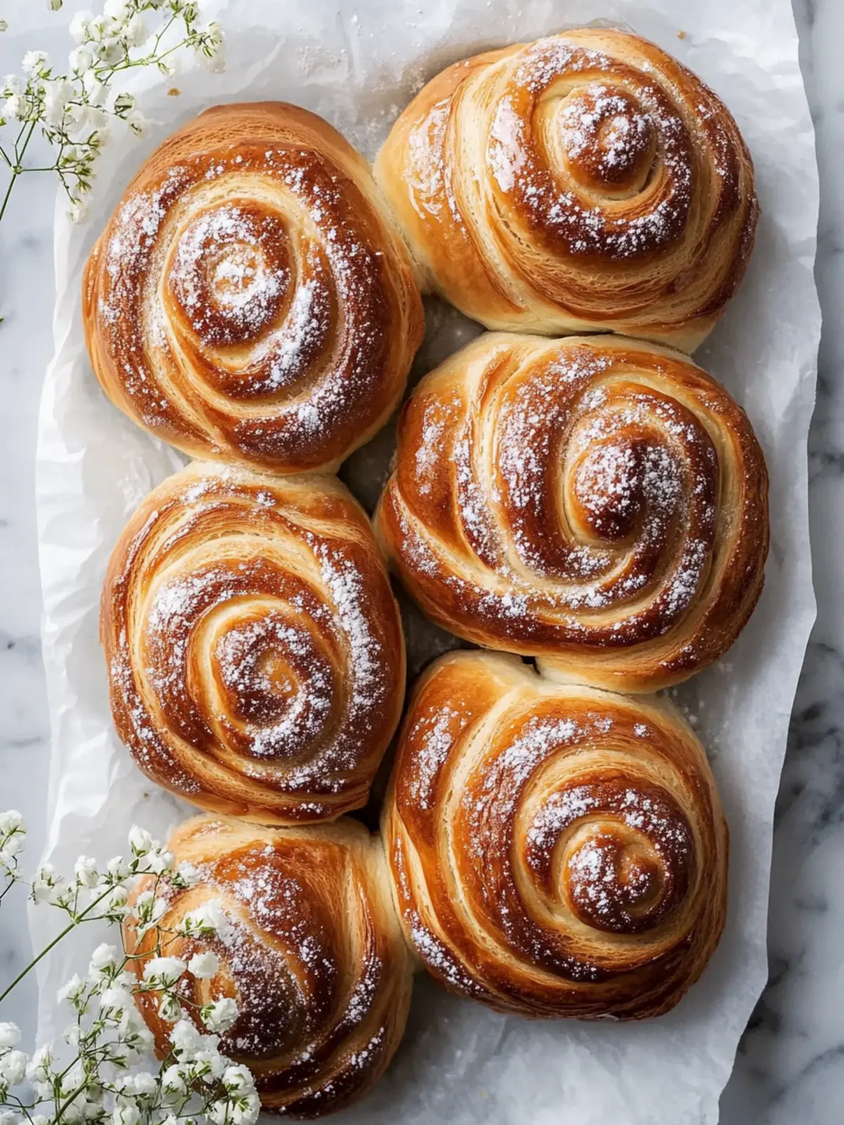 Bäckerei Stil Zimtschnecken