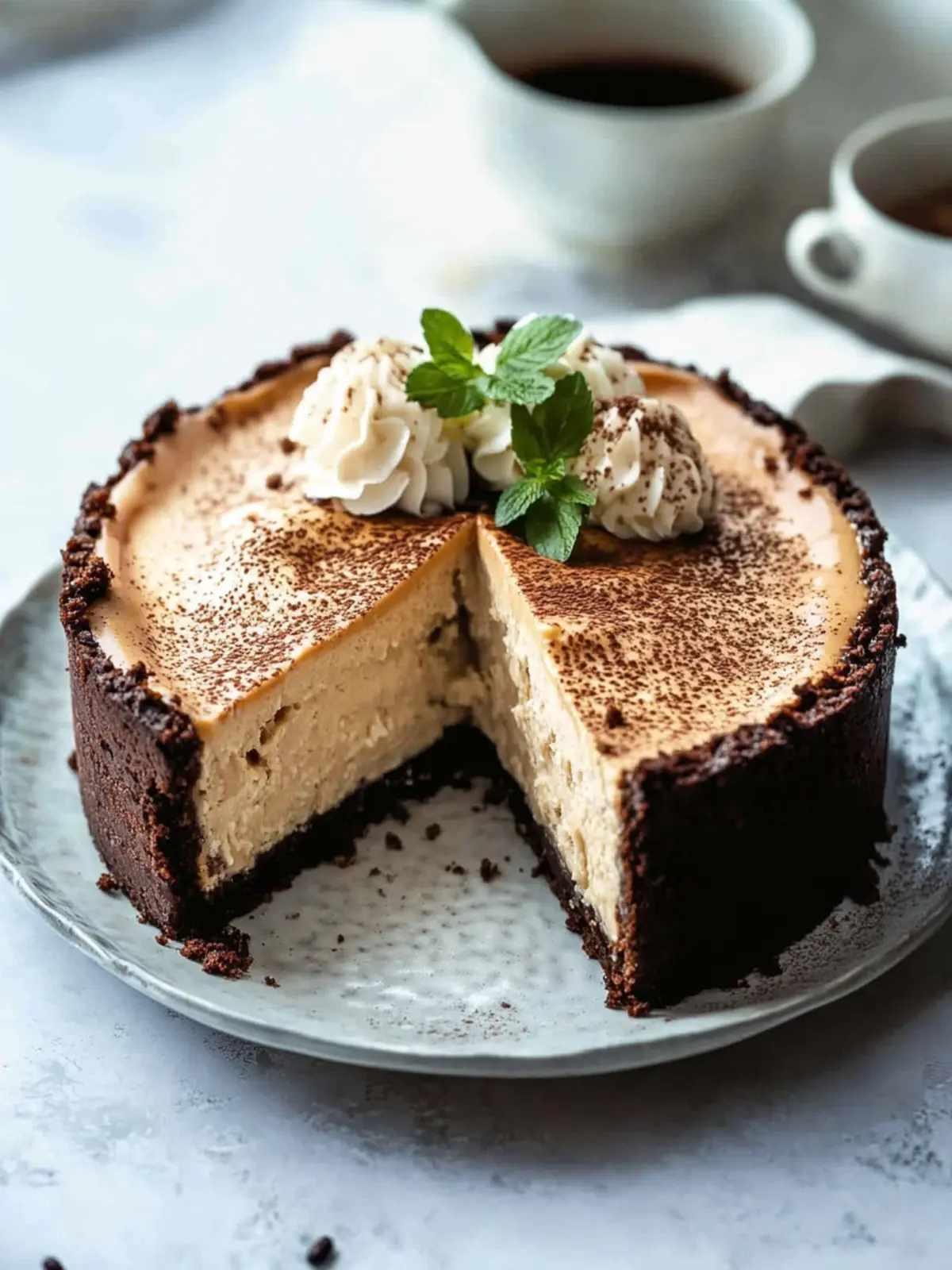 Cremiger Kaffee-Käsekuchen