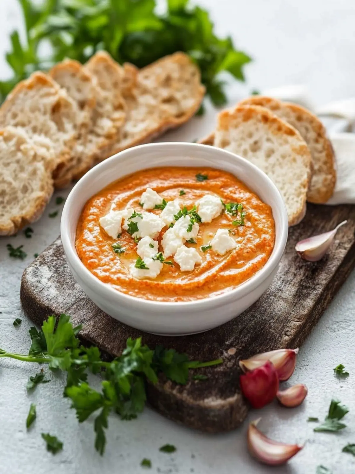 Paprika-Feta-Dip – herrlich auch als Brotaufstrich