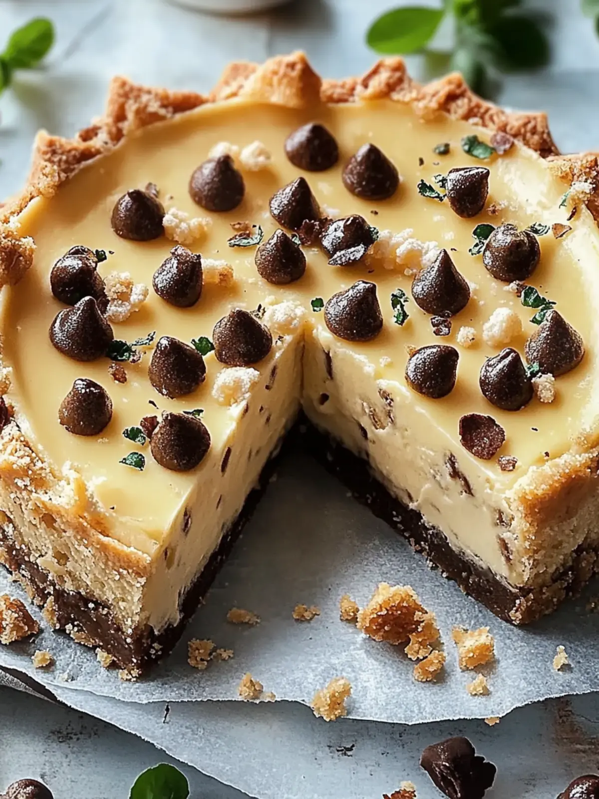 Stracciatella-Käsekuchen