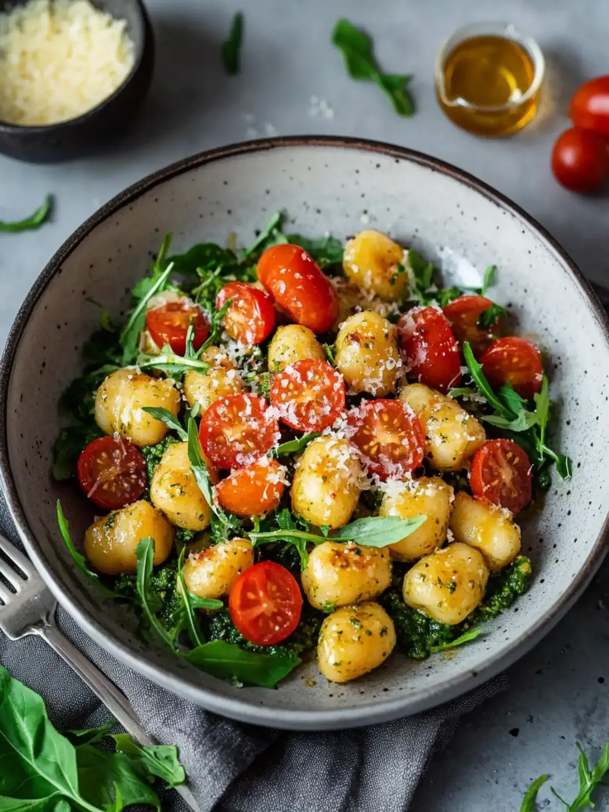 Gnocchi-Salat mit Pesto