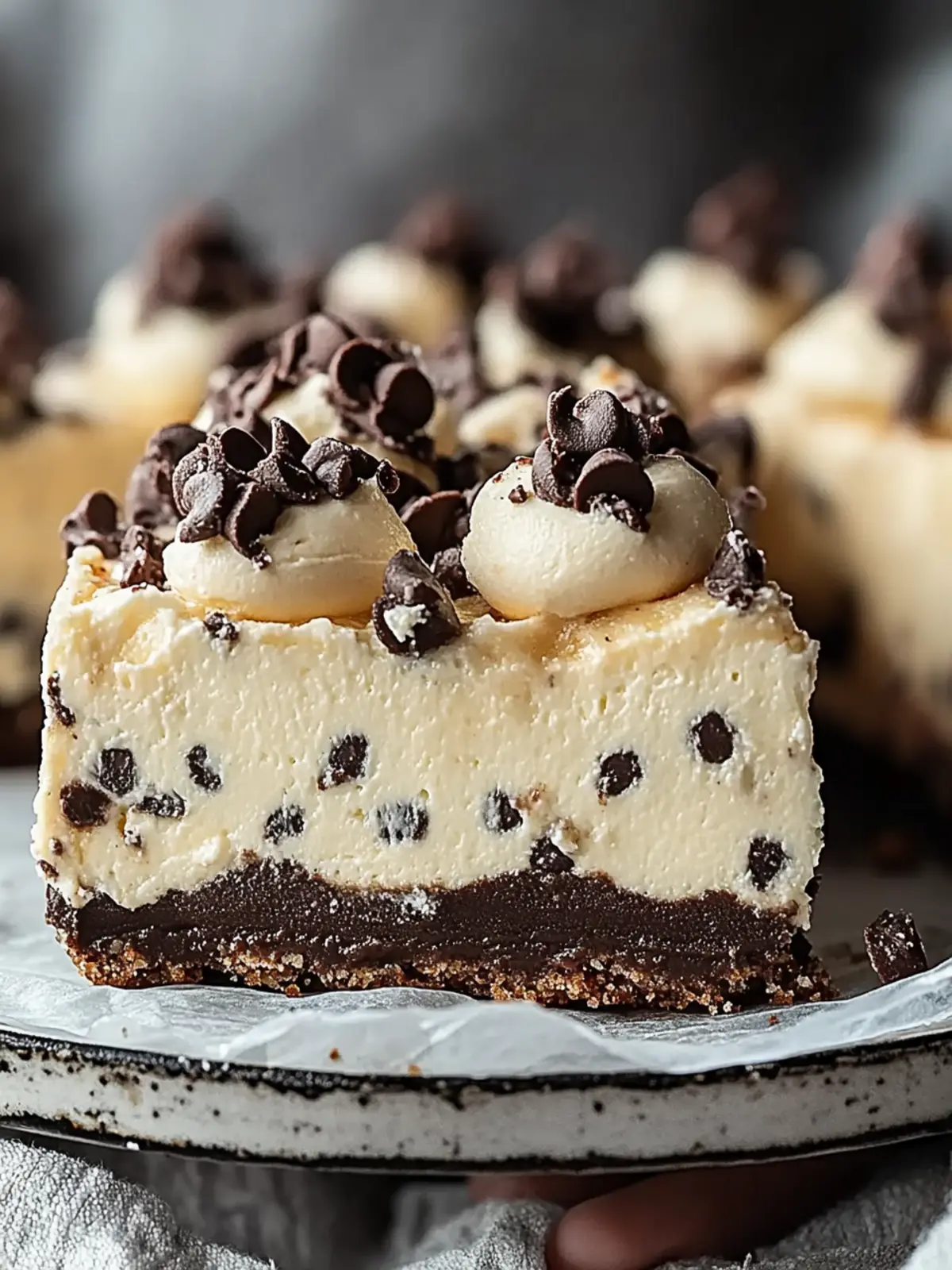 Stracciatella-Käsekuchen