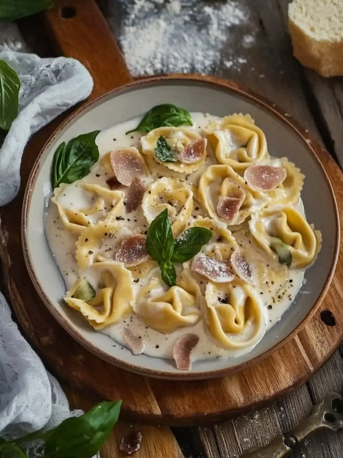 Tortellini mit Sahne