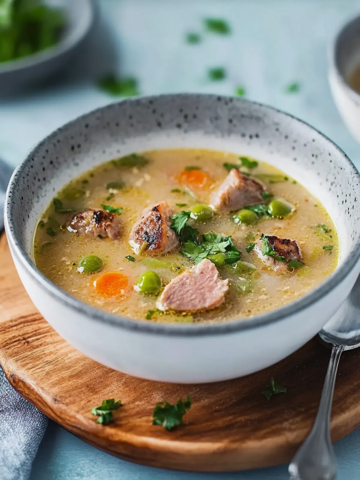 Rosenkohlsuppe mit Hackfleisch