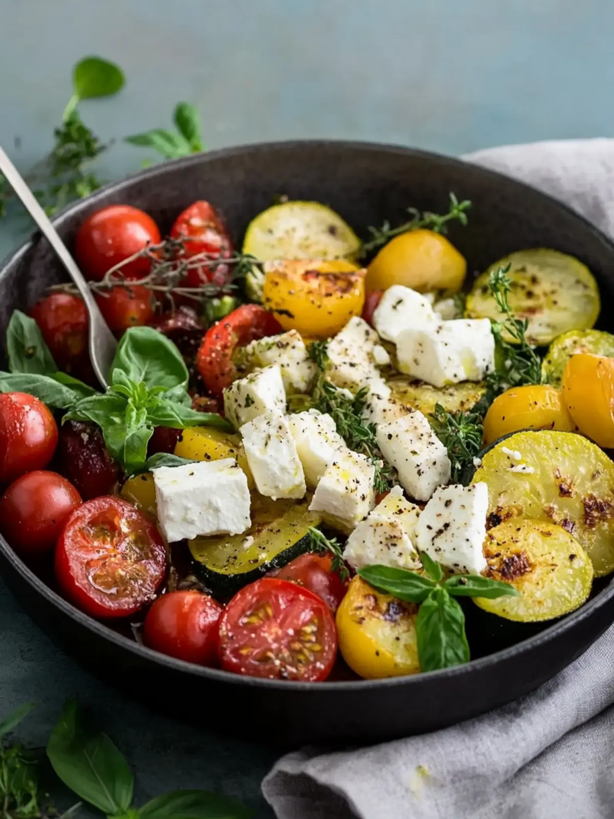 Griechisches Gemüse mit Feta