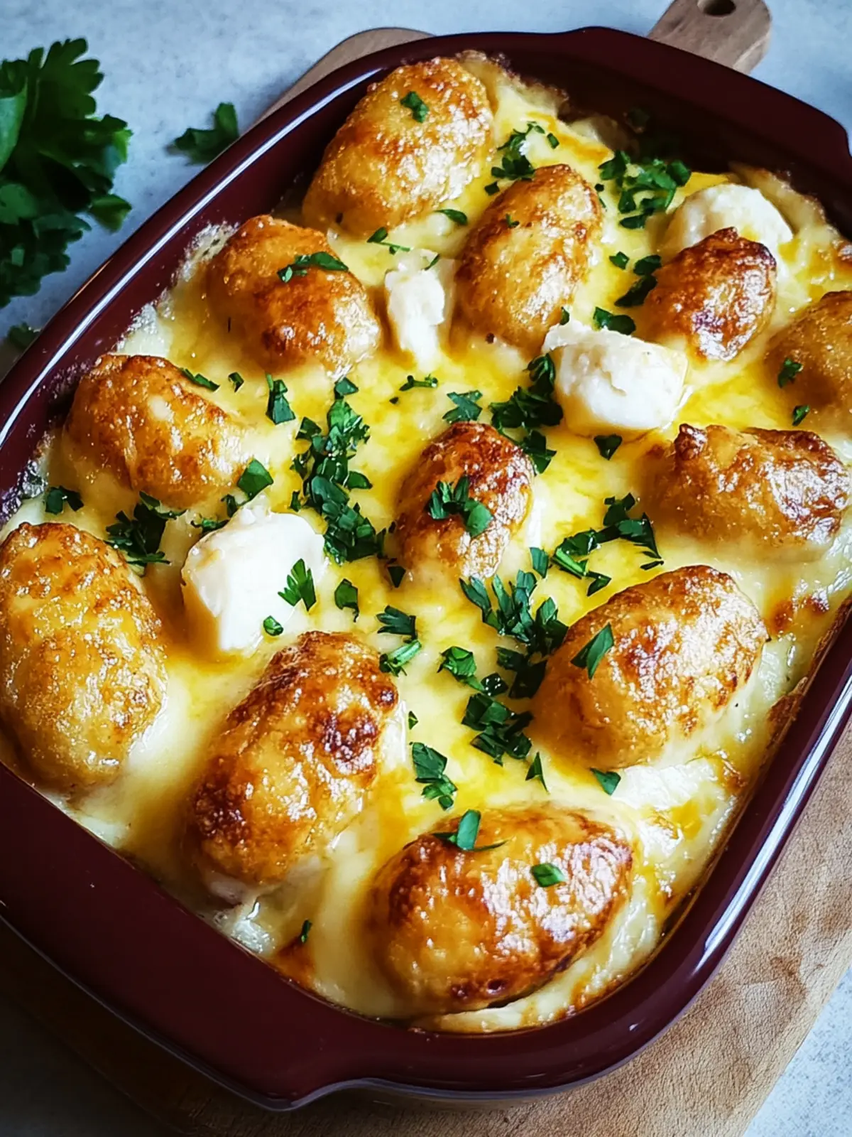 Käse-Ranch-Kartoffeln mit Würstchen ganz einfach zubereiten