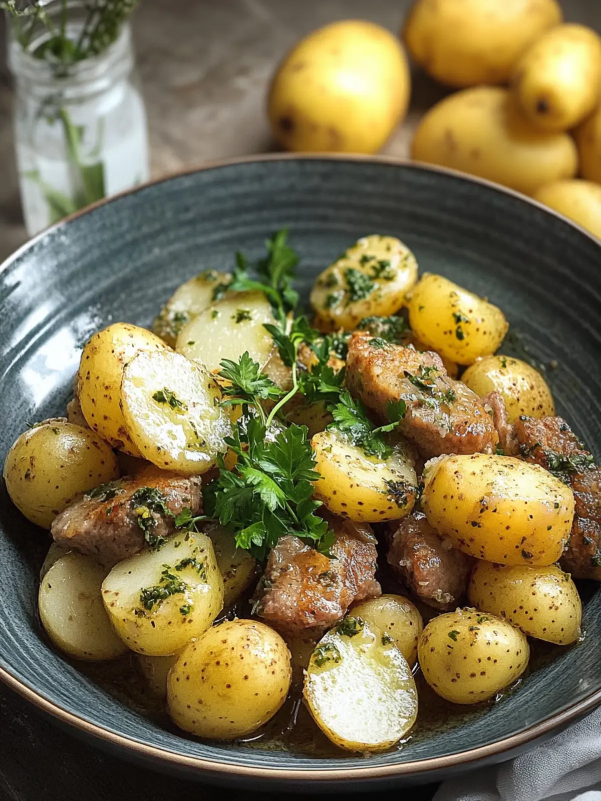 Hühnerleber mit Kartoffeln