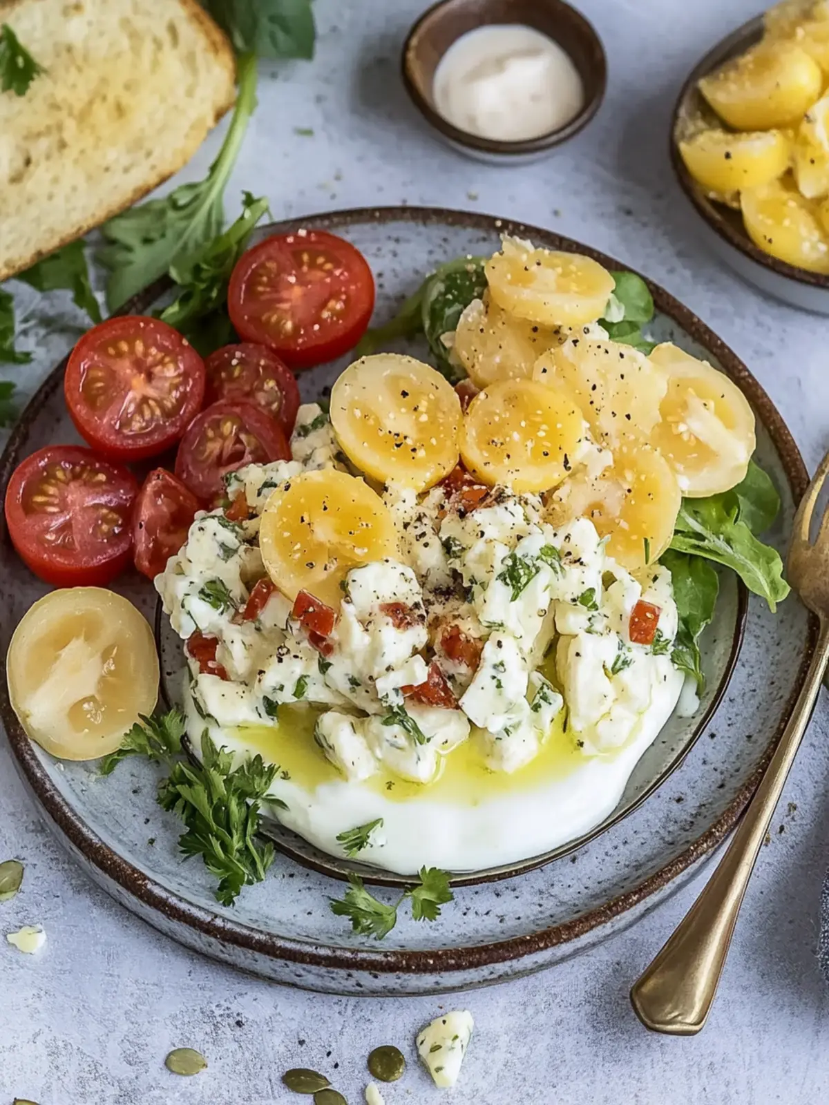 Eiersalat mit Joghurt