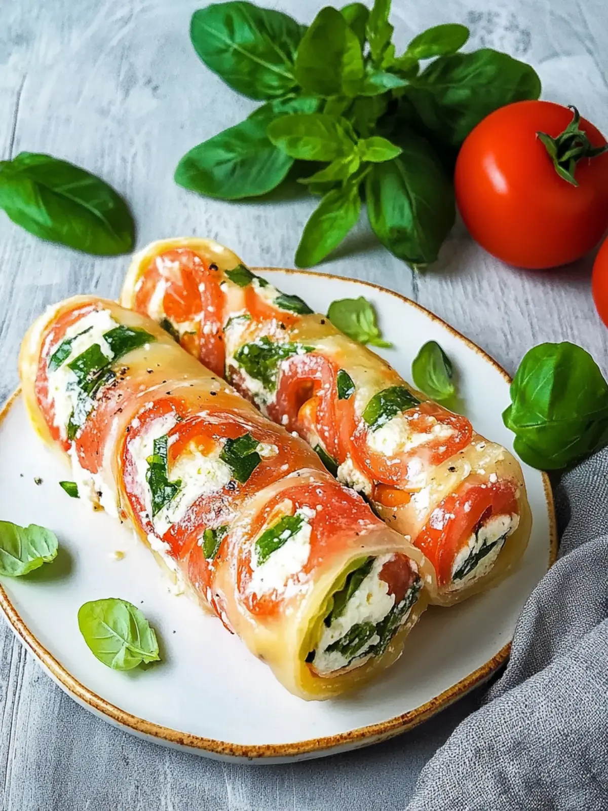 Kartoffelrolle mit Frischkäsefüllung