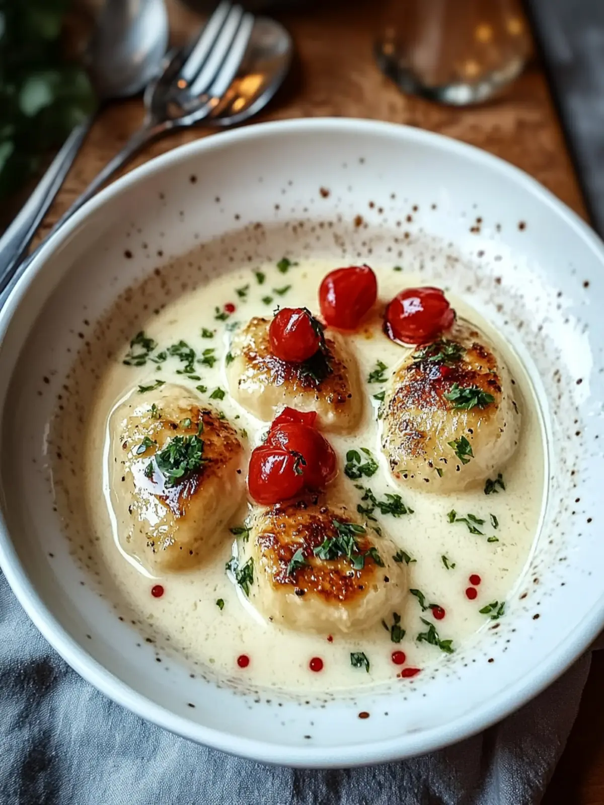 Hähnchen in Frischkäsesauce