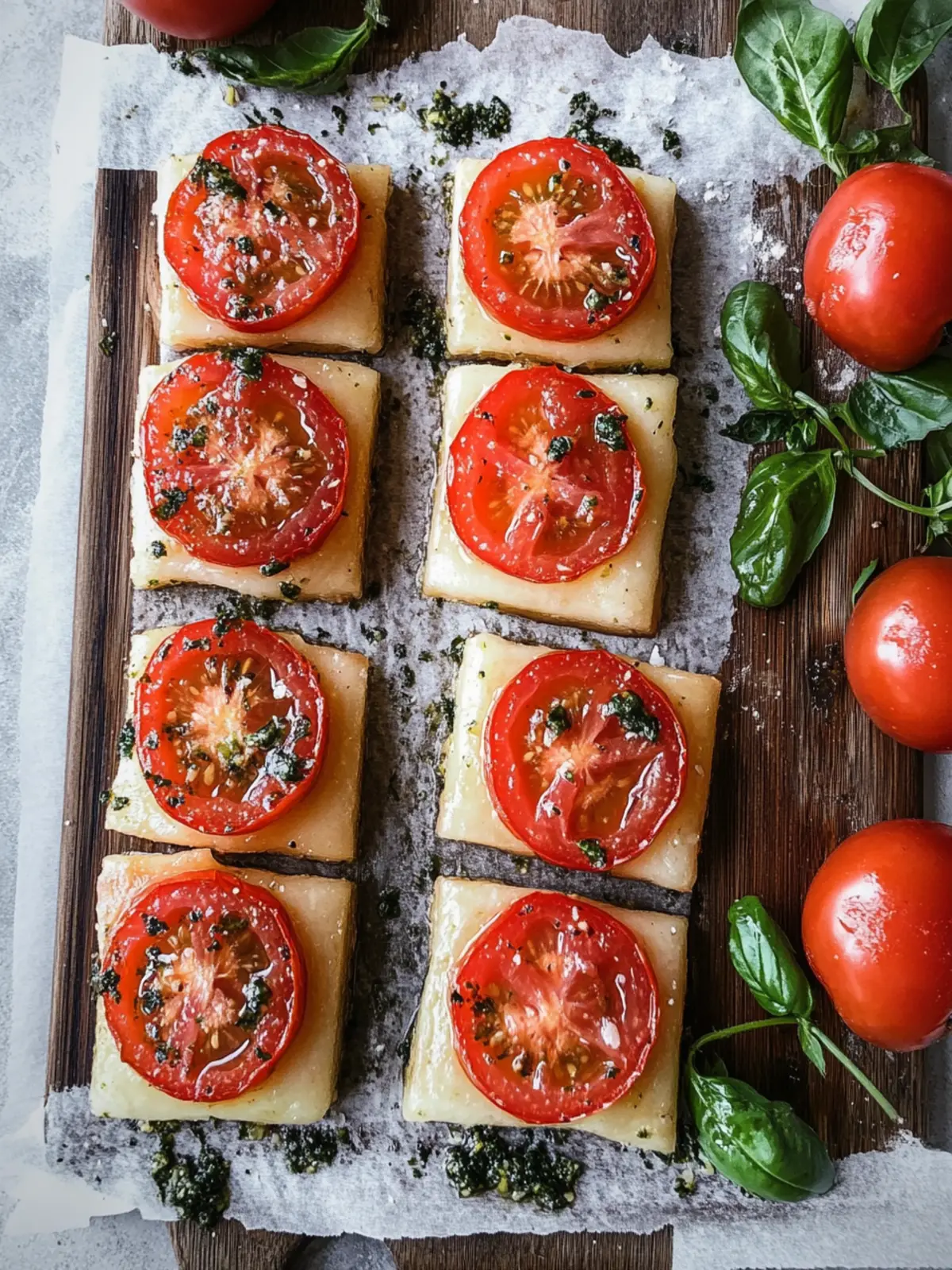 Blätterteig mit Tomaten