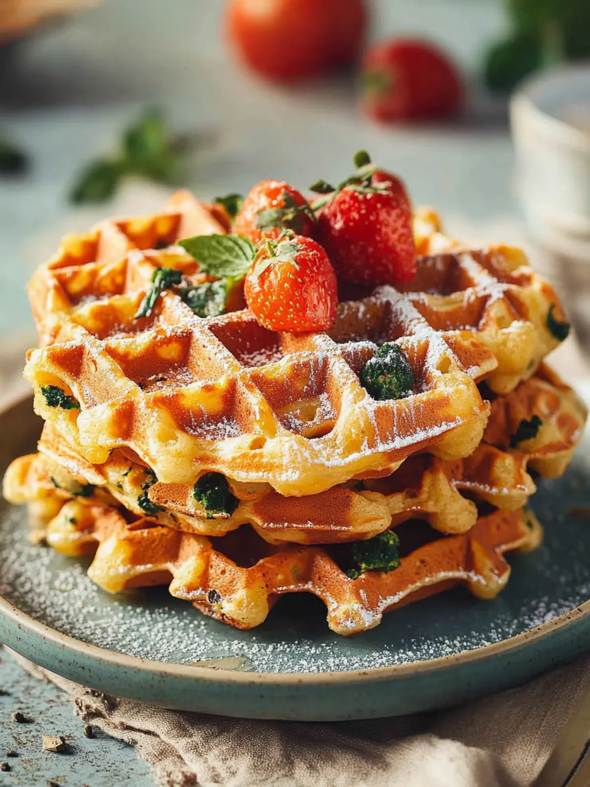 Herzhafte Gemüse-Waffeln