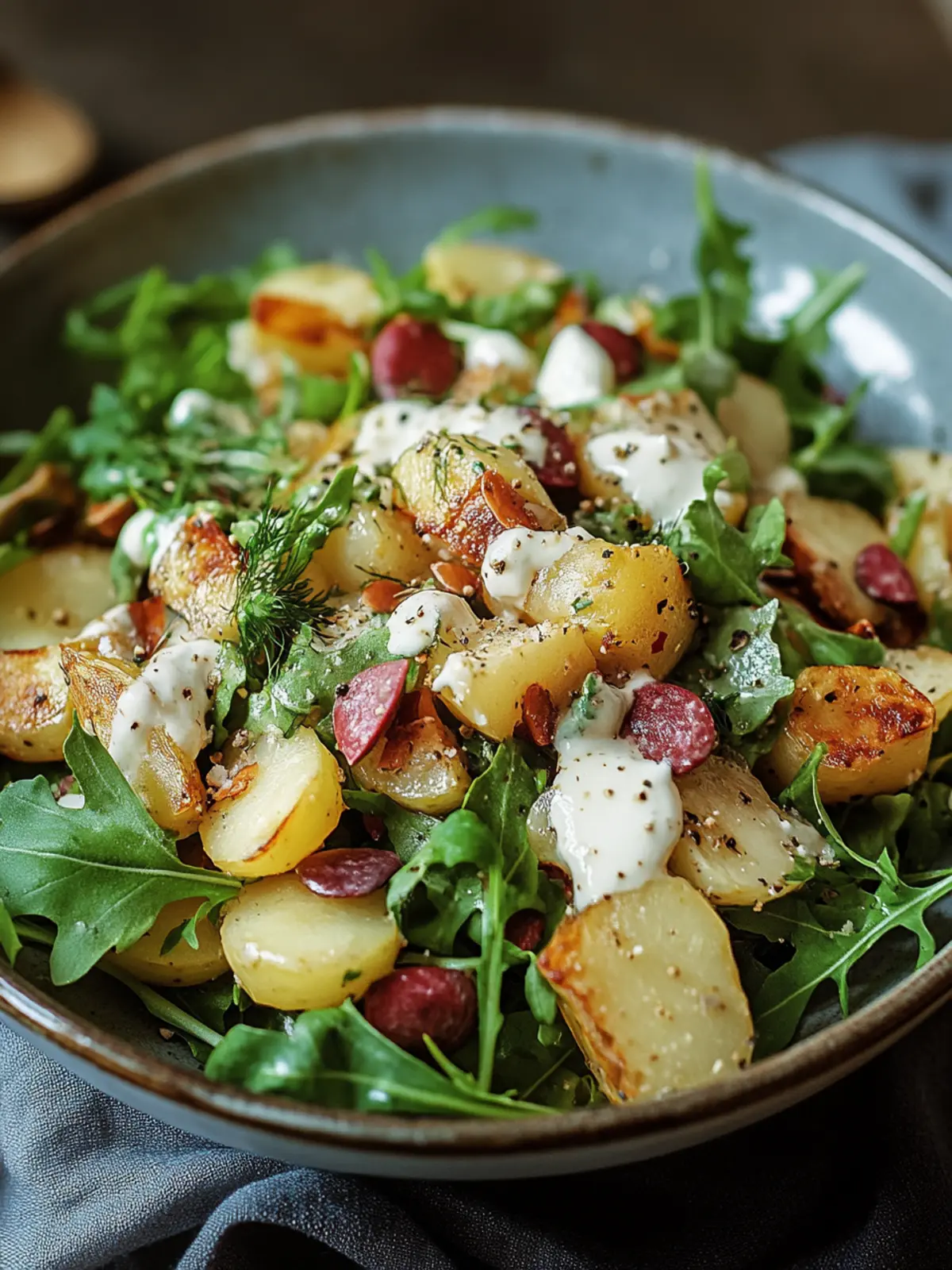 Knuspriger Kartoffelsalat