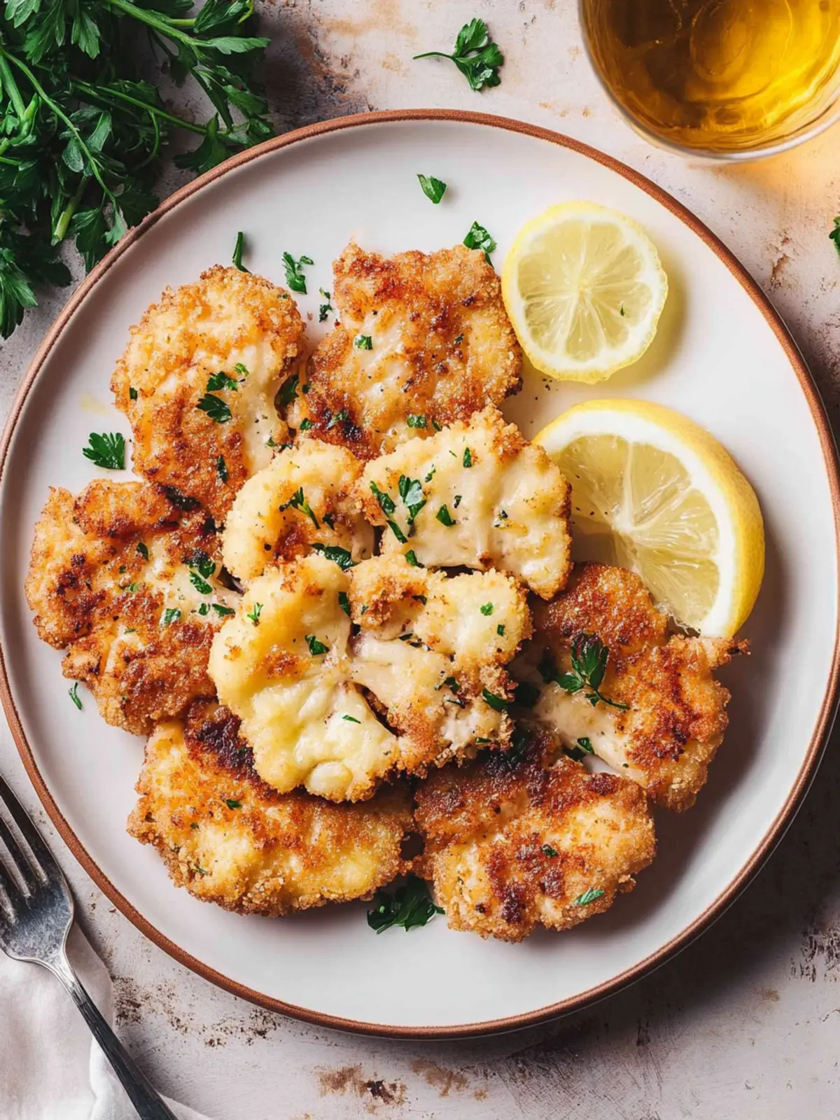 Blumenkohl Schnitzel ohne Panade
