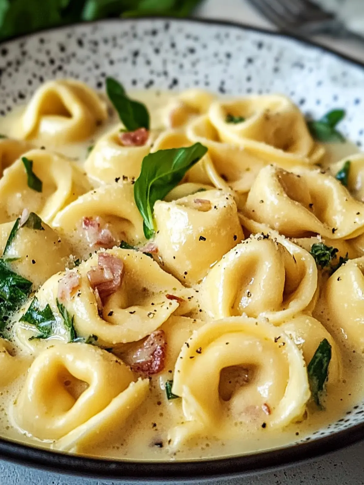Tortellini in Schinken-Sahne-Soße