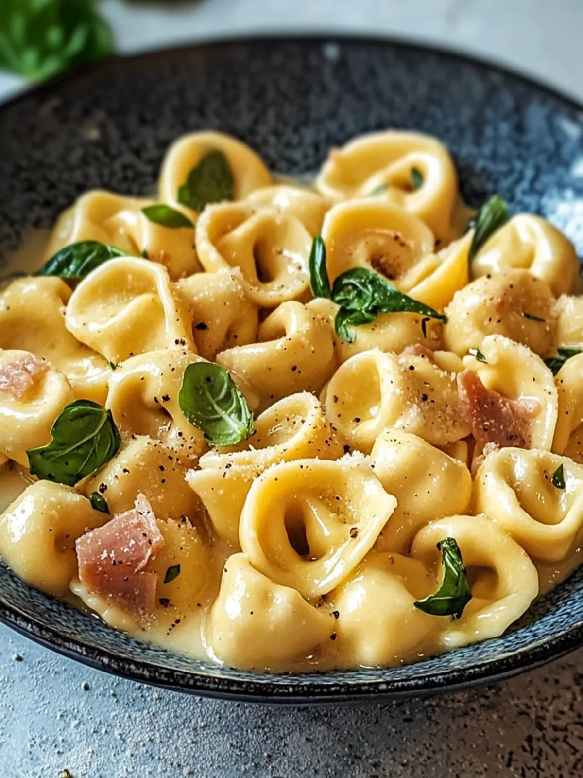 Tortellini in Schinken-Sahne-Soße