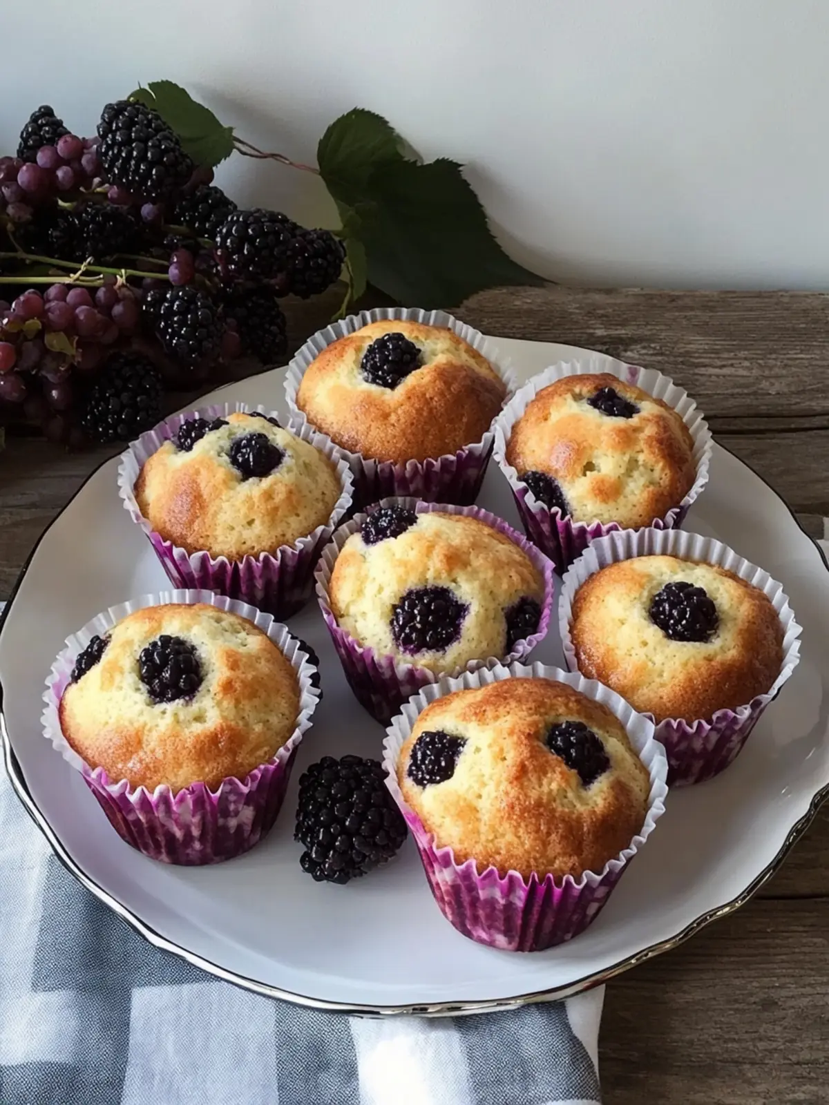 Saftige Brombeermuffins