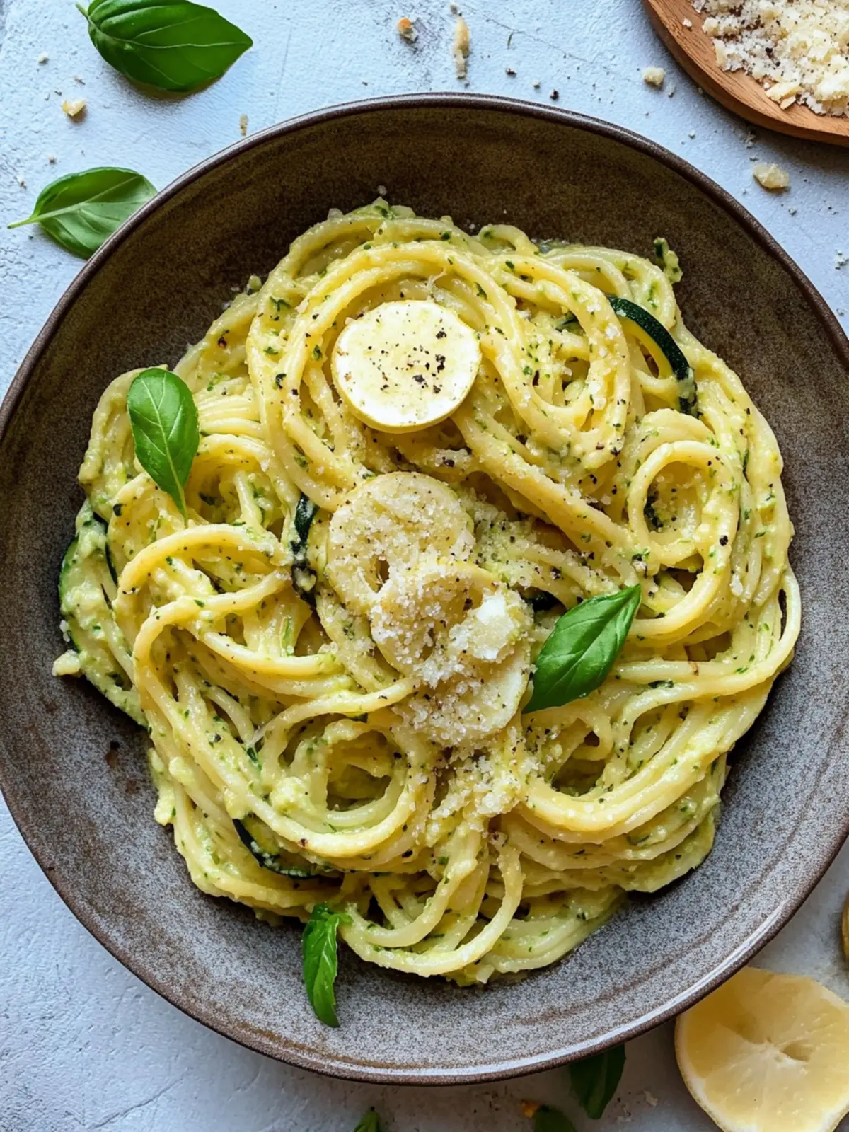 Pasta in Zucchini-Sauce