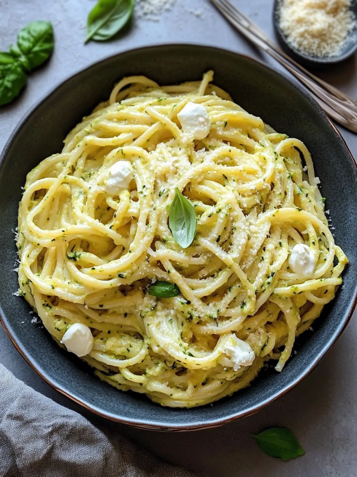 Pasta in Zucchini-Sauce