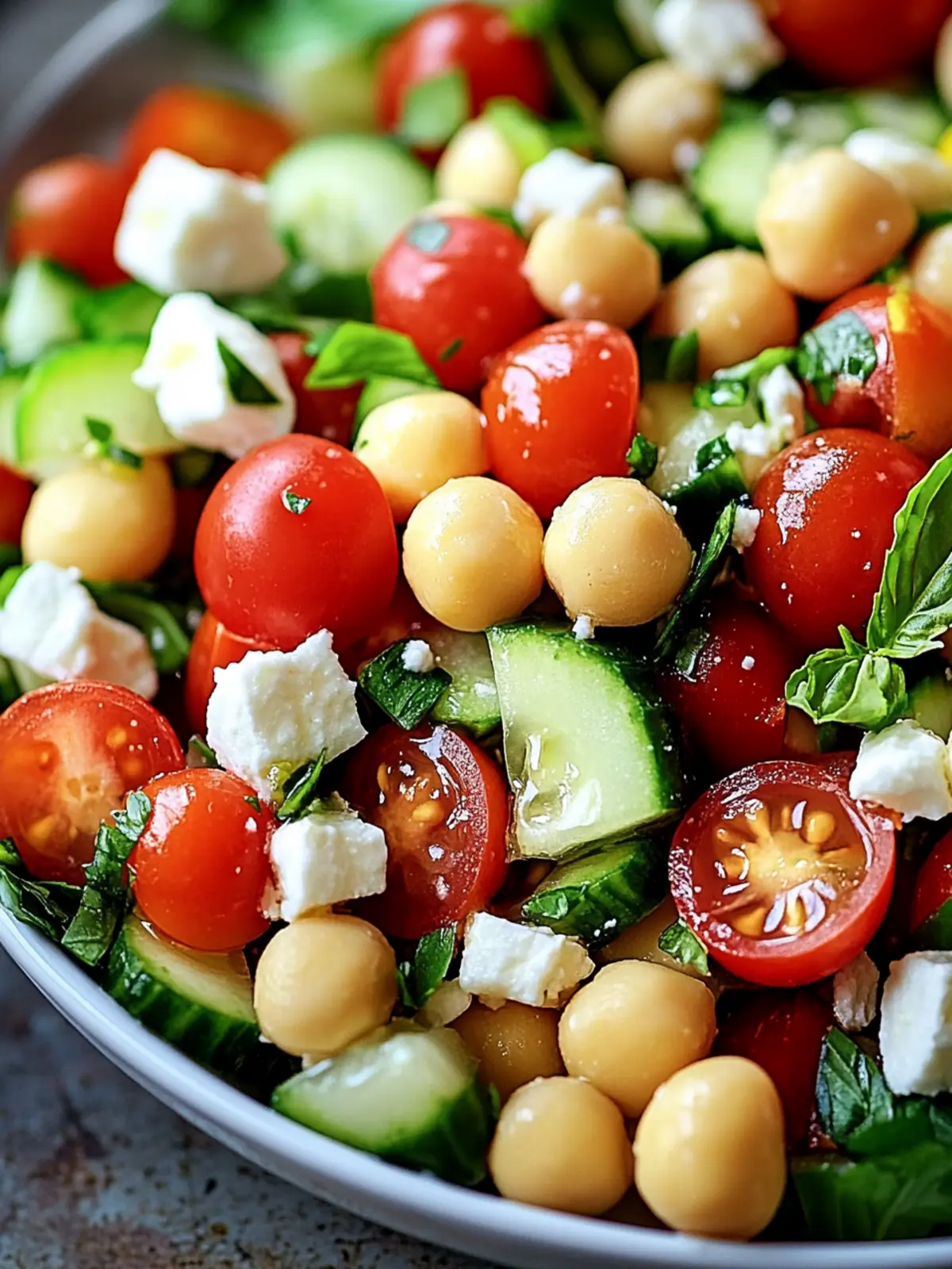 Mediterraner Kichererbsensalat