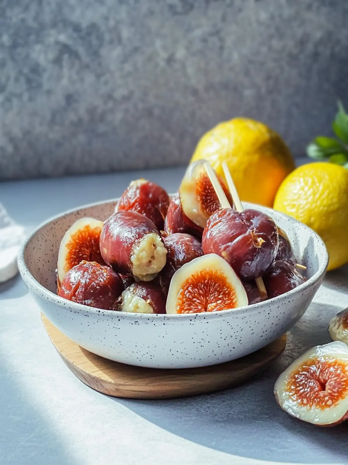 Datteln im Speckmantel