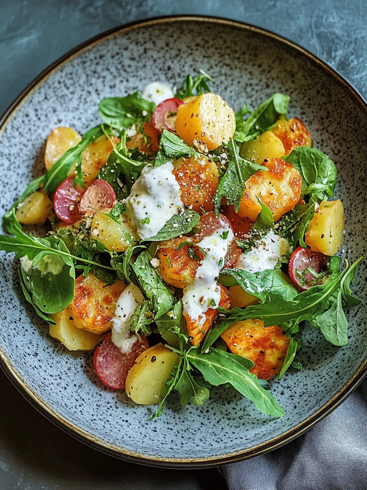 Knuspriger Kartoffelsalat