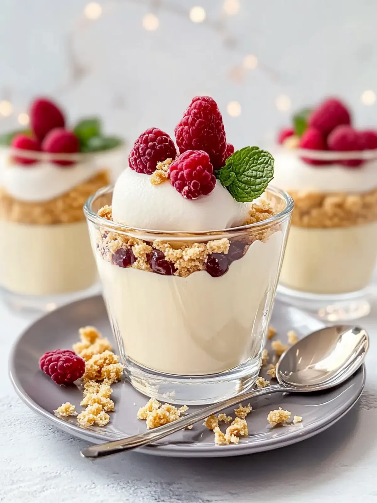 Gutes Dessert im Glas