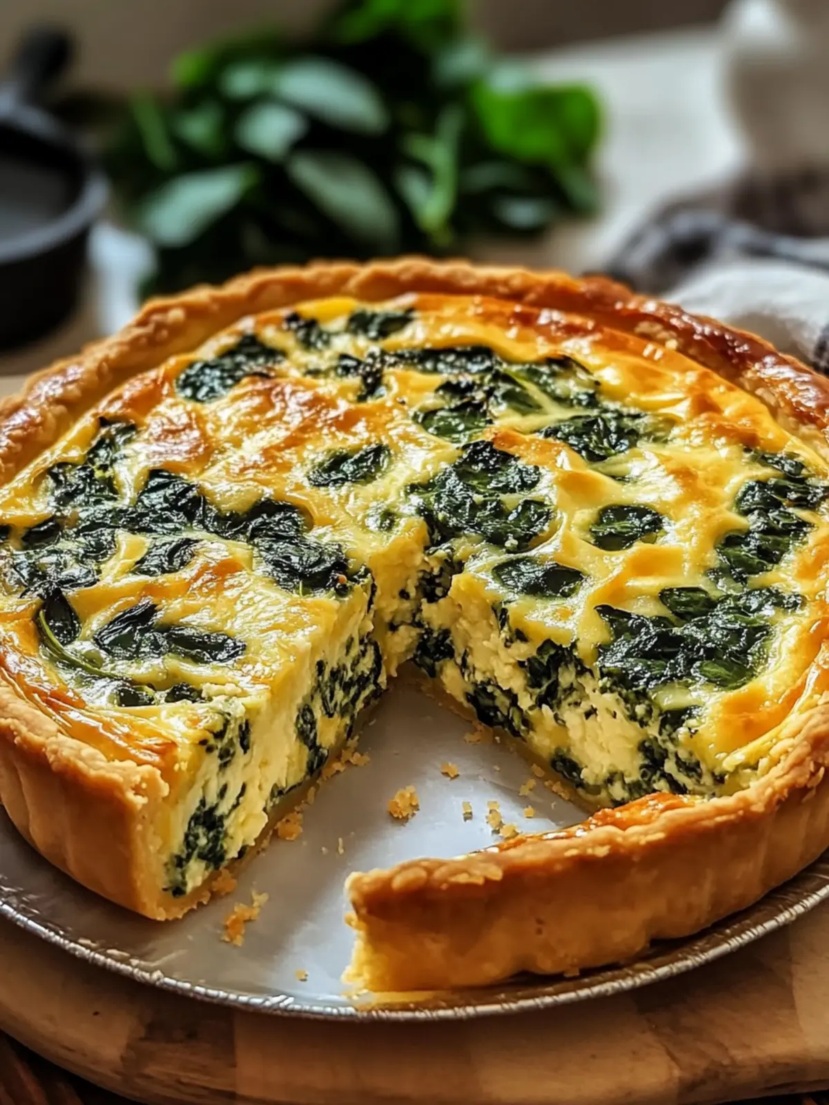 Käse Spinat Quiche