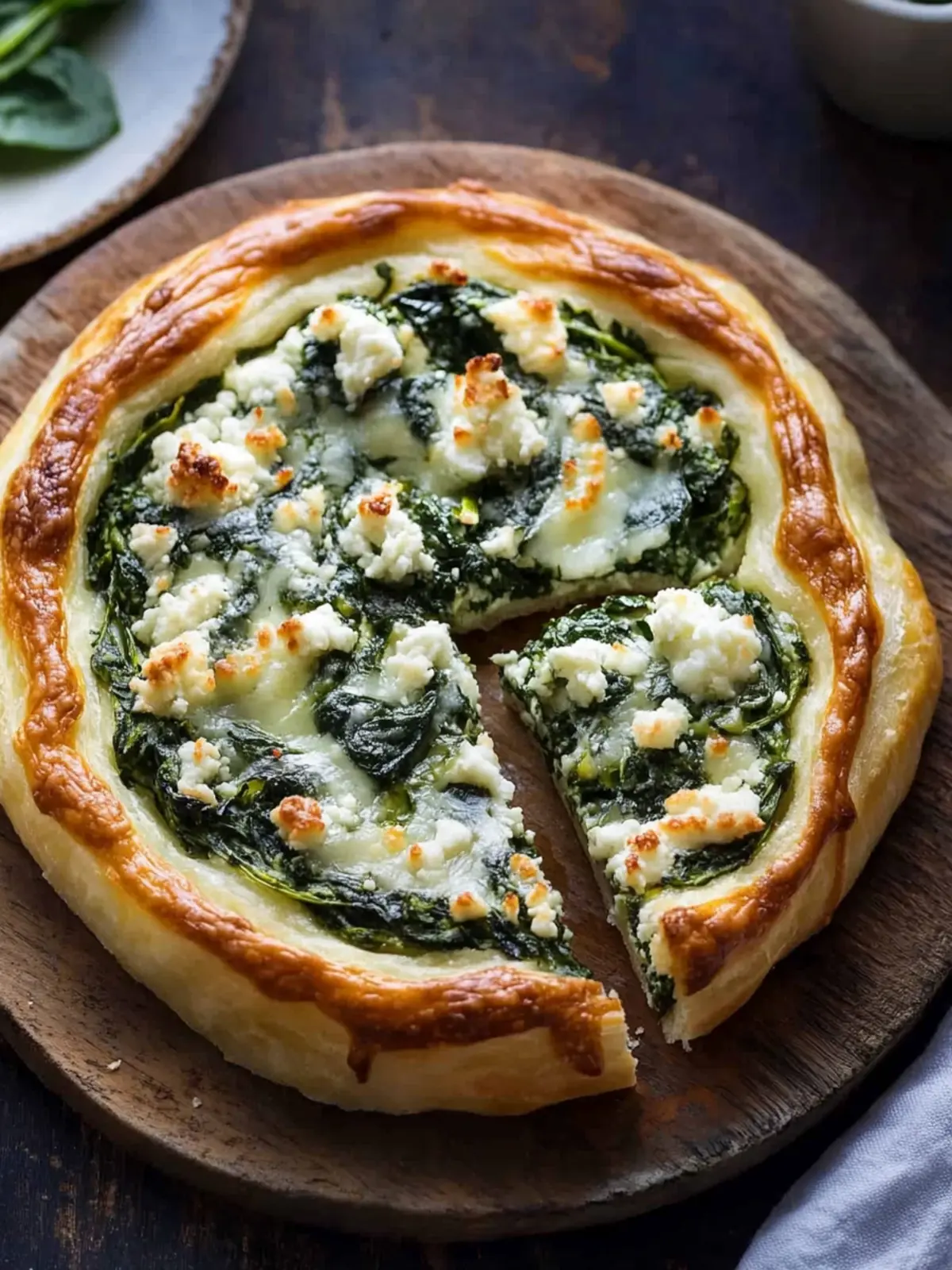 Spinat-Feta-Schnecken