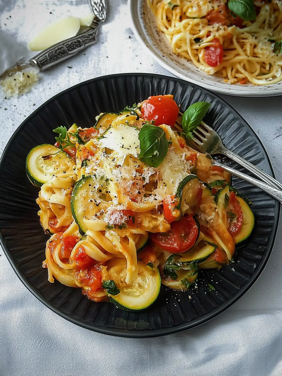 Zucchini - Paprika - Nudeln