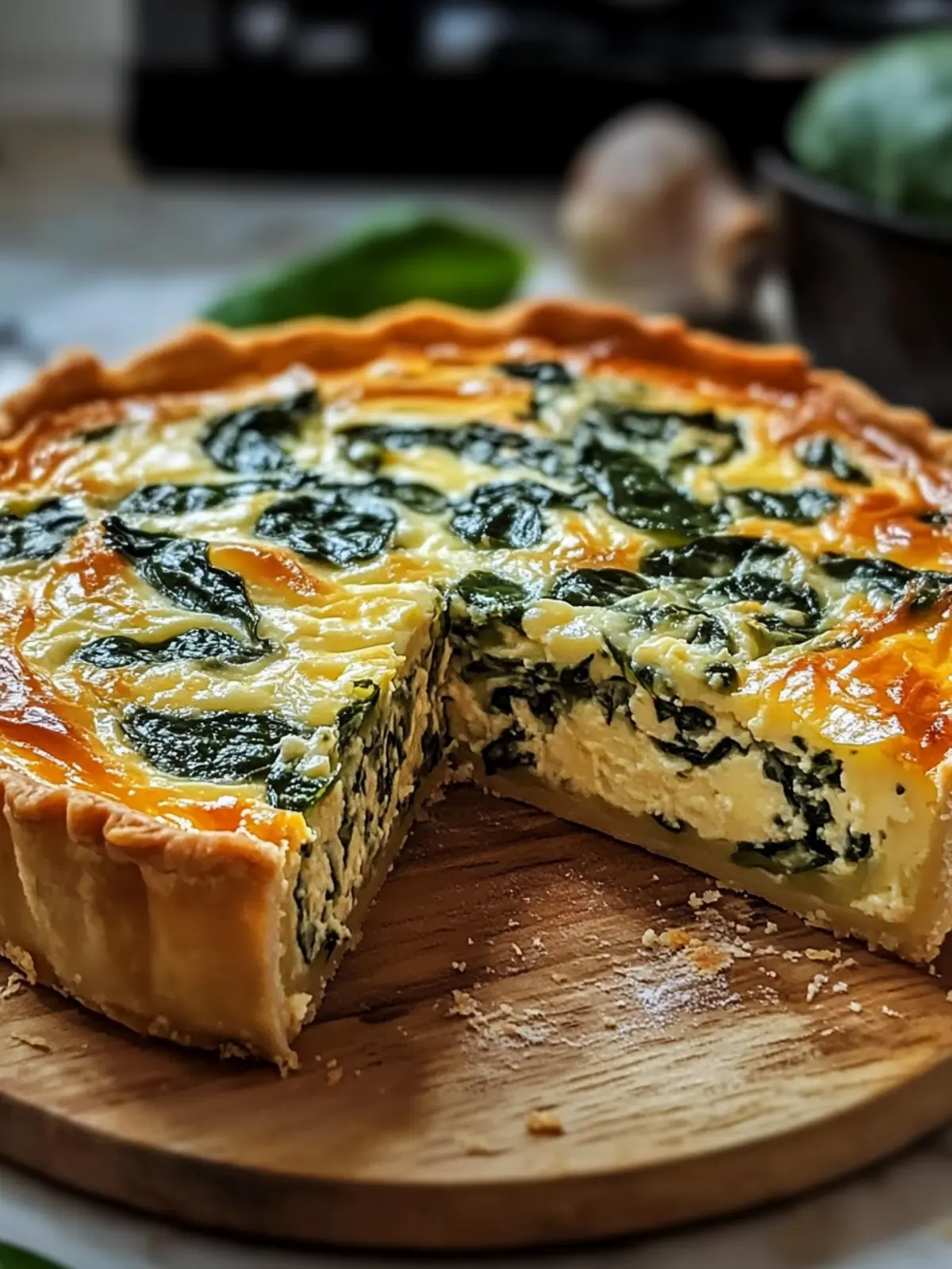 Käse Spinat Quiche