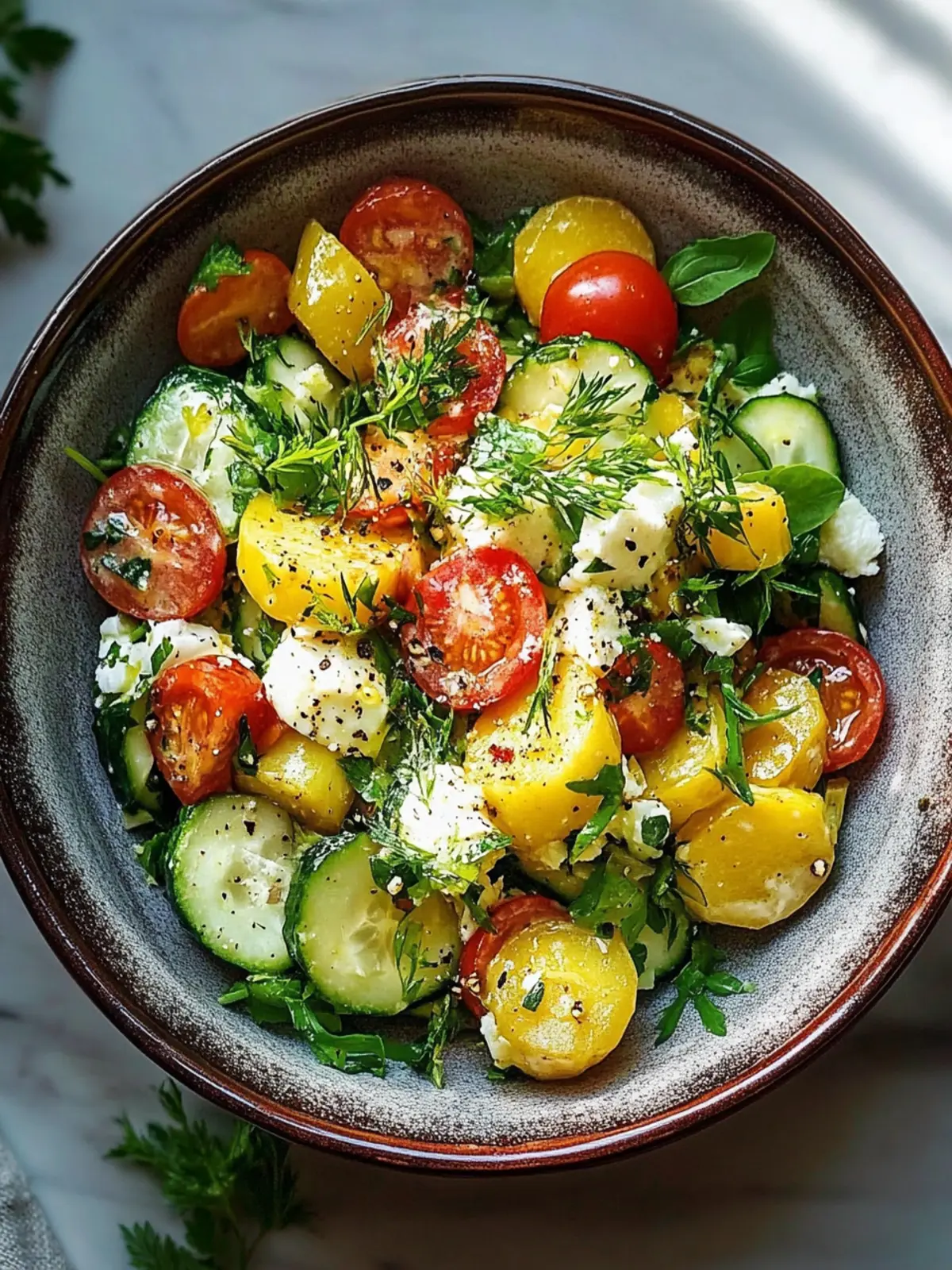 Knuspriger Kartoffelsalat