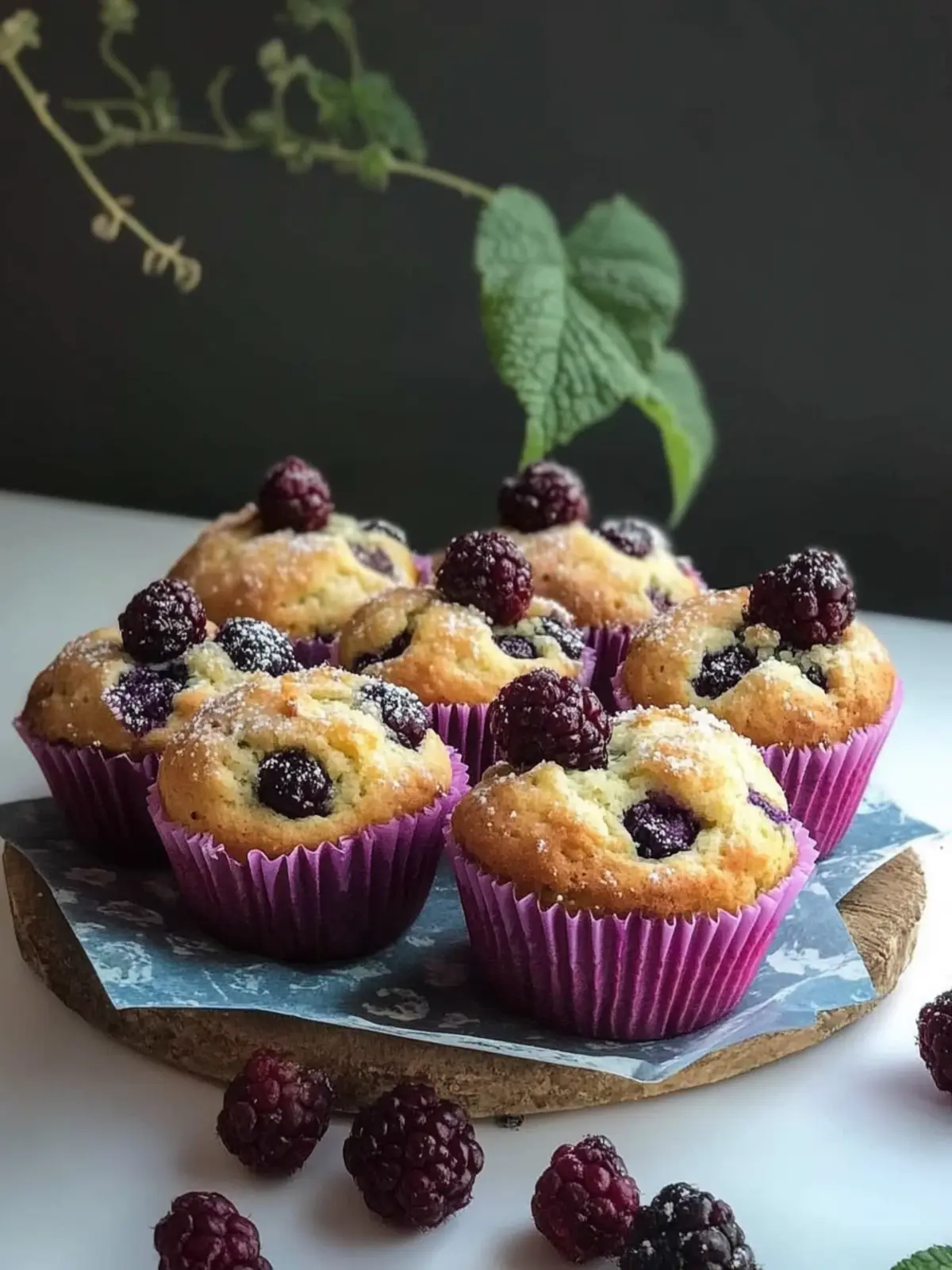 Saftige Brombeermuffins