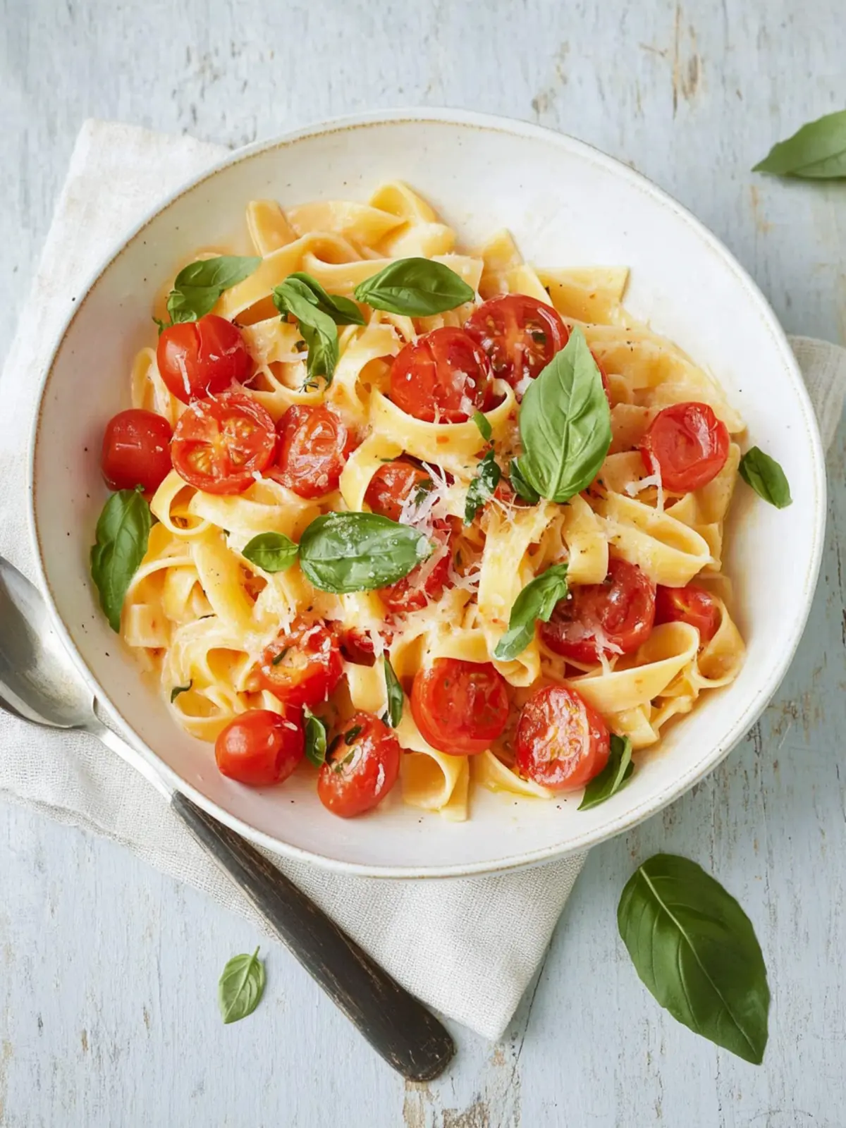 Tomaten-Garnelen-Pasta
