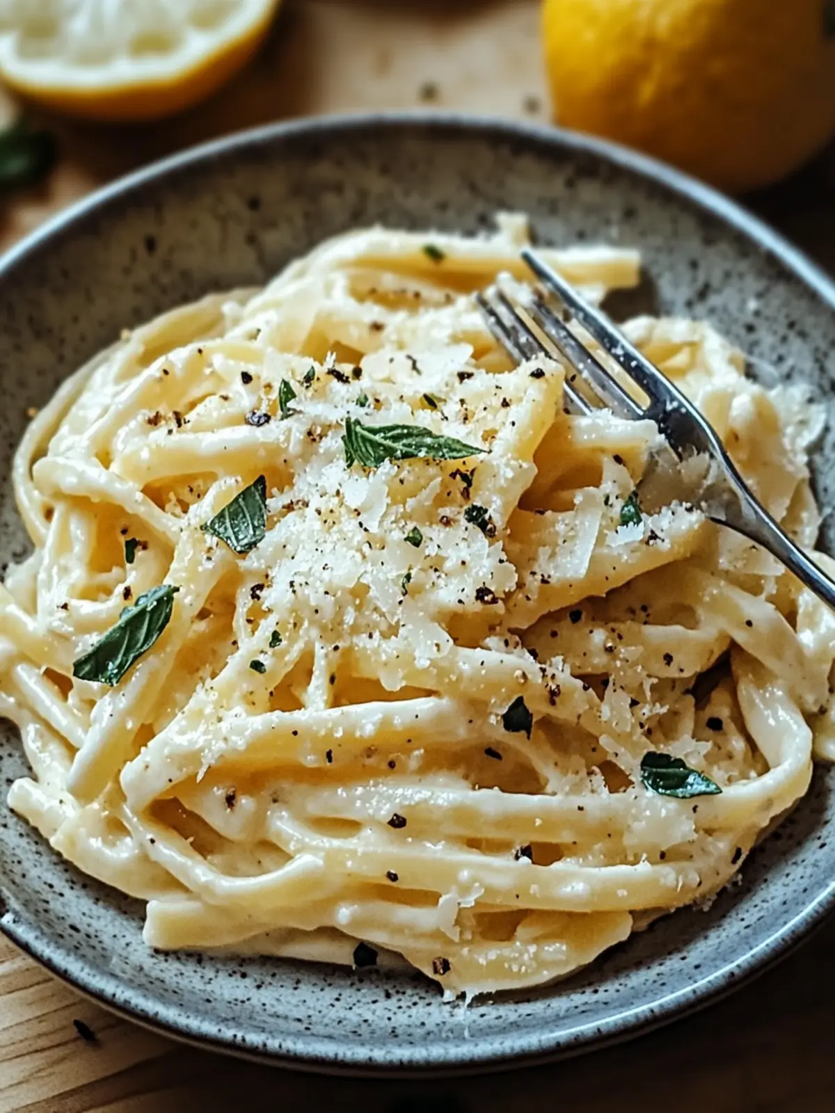 Zitronen-Feta-Pasta