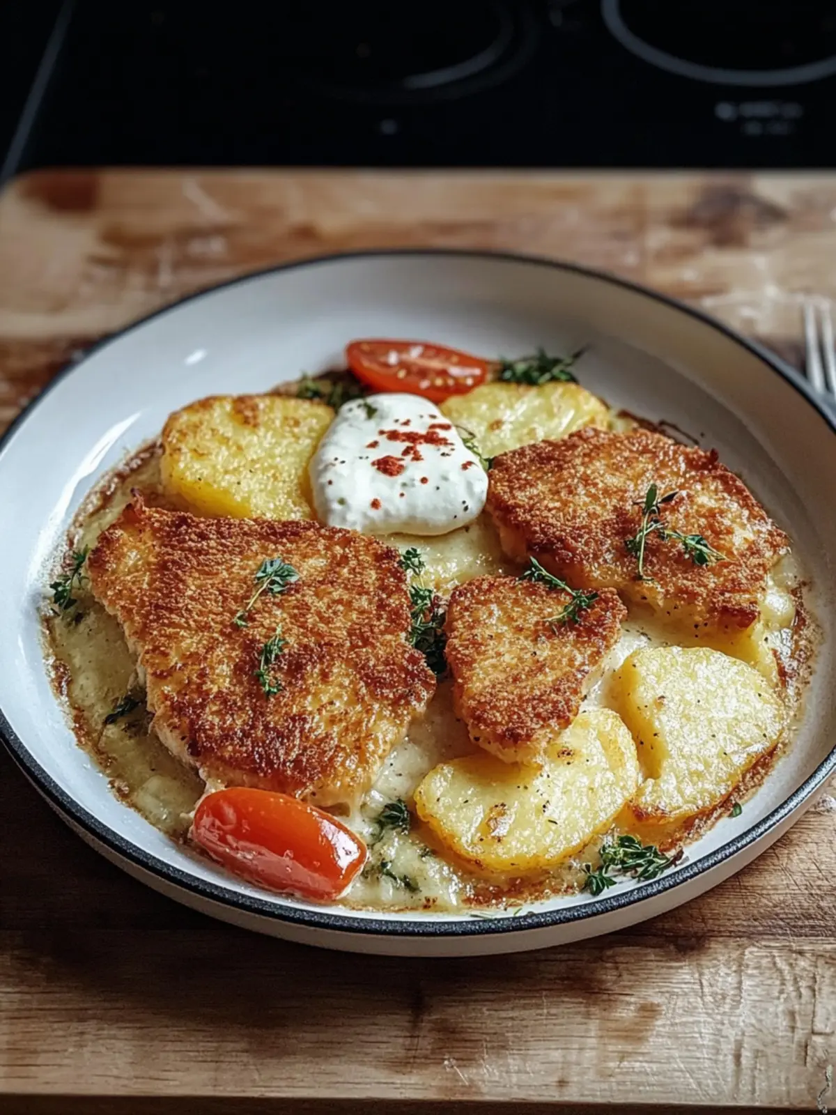 Rösti - Schnitzel - Auflauf