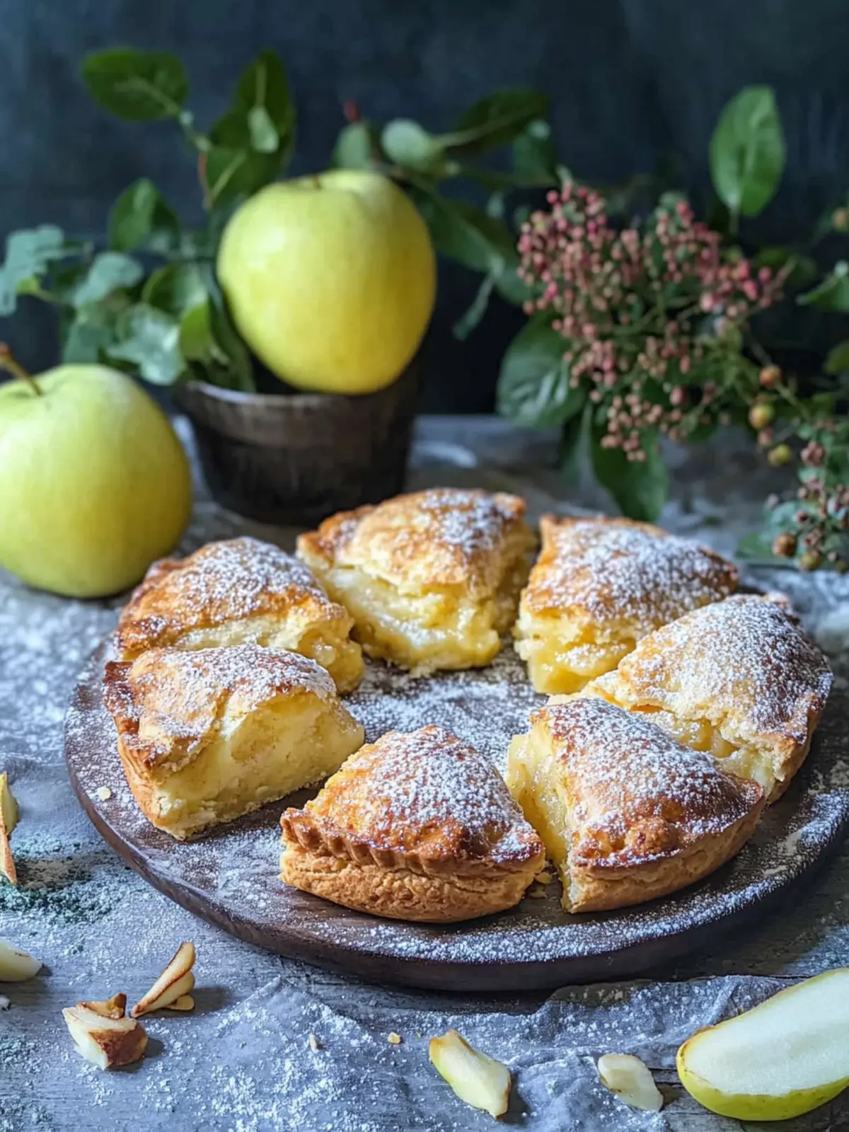 Apfel-Pudding-Taschen
