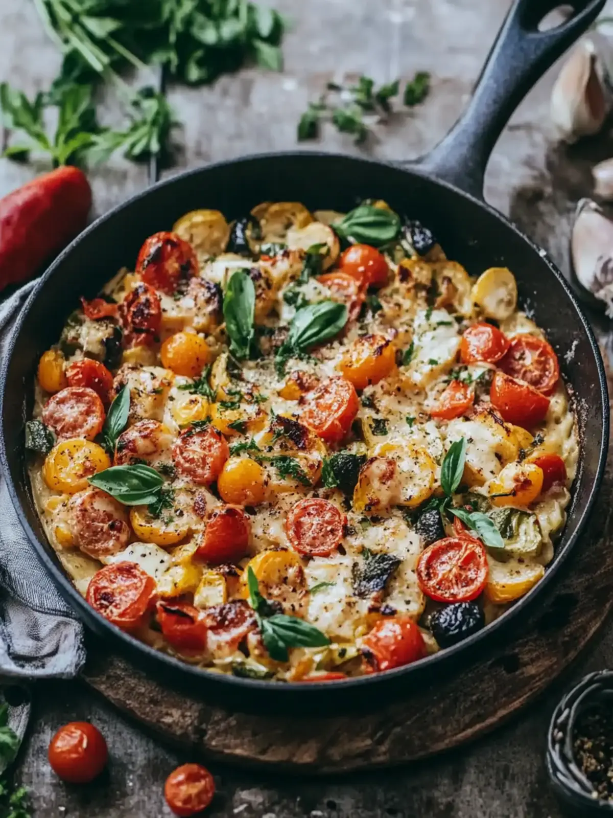 Spätzlepfanne mit Gemüse