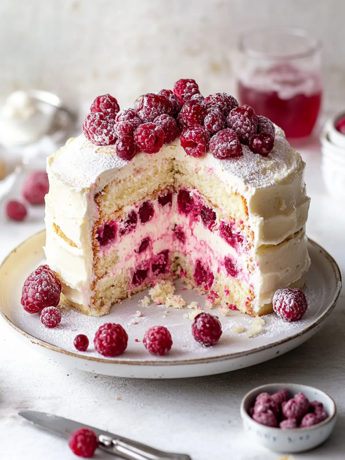 Himbeer-Raffaello-Torte