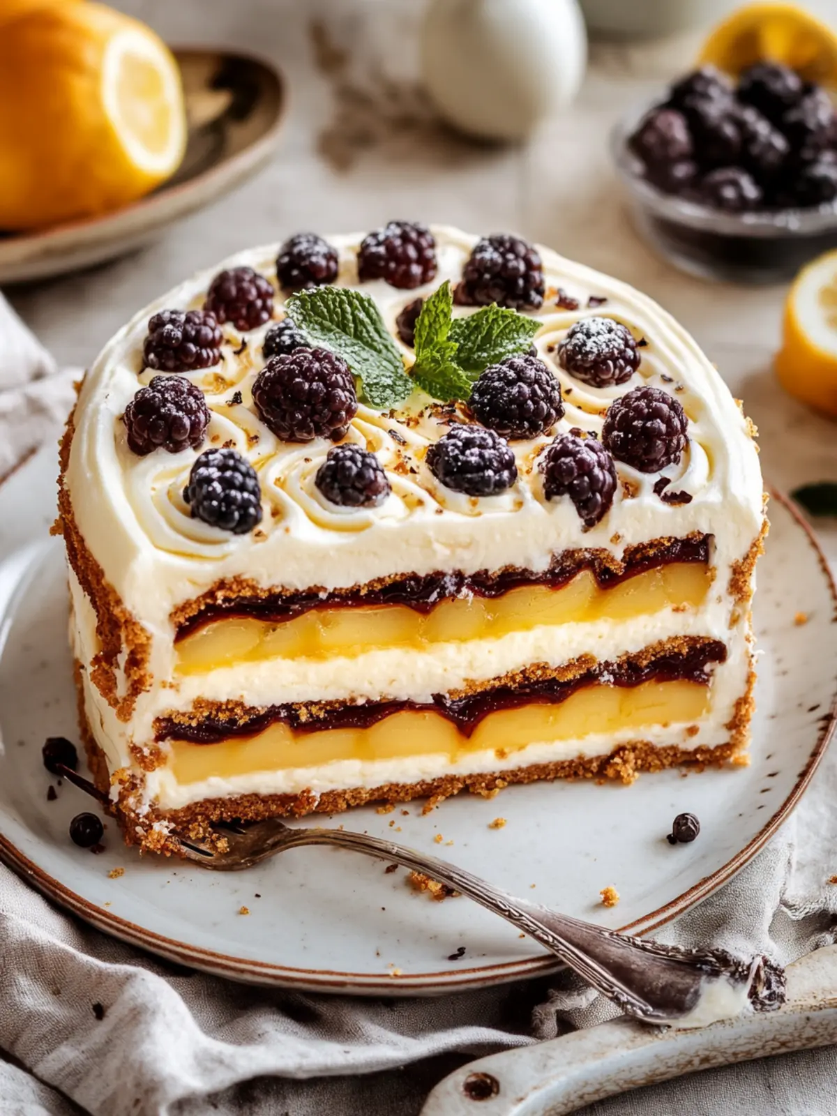 Marmor-Schichtkuchen