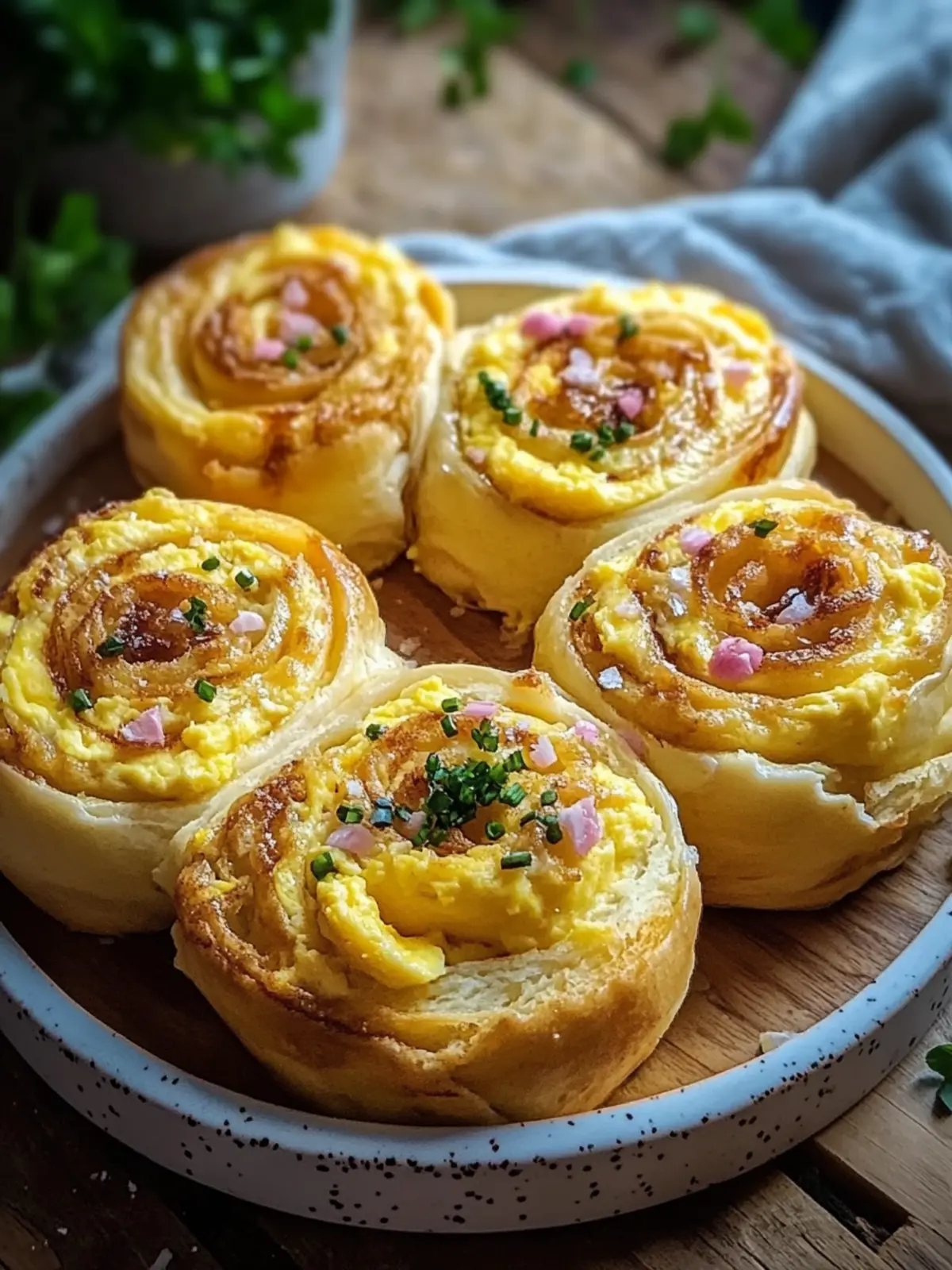 Frühstücksrollen mit Rührei