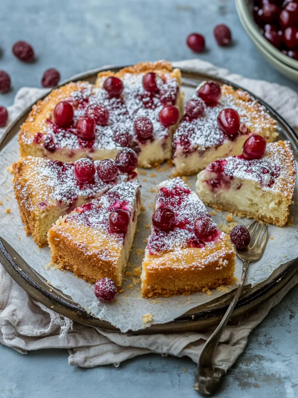 Buttermilch-Kirschkuchen