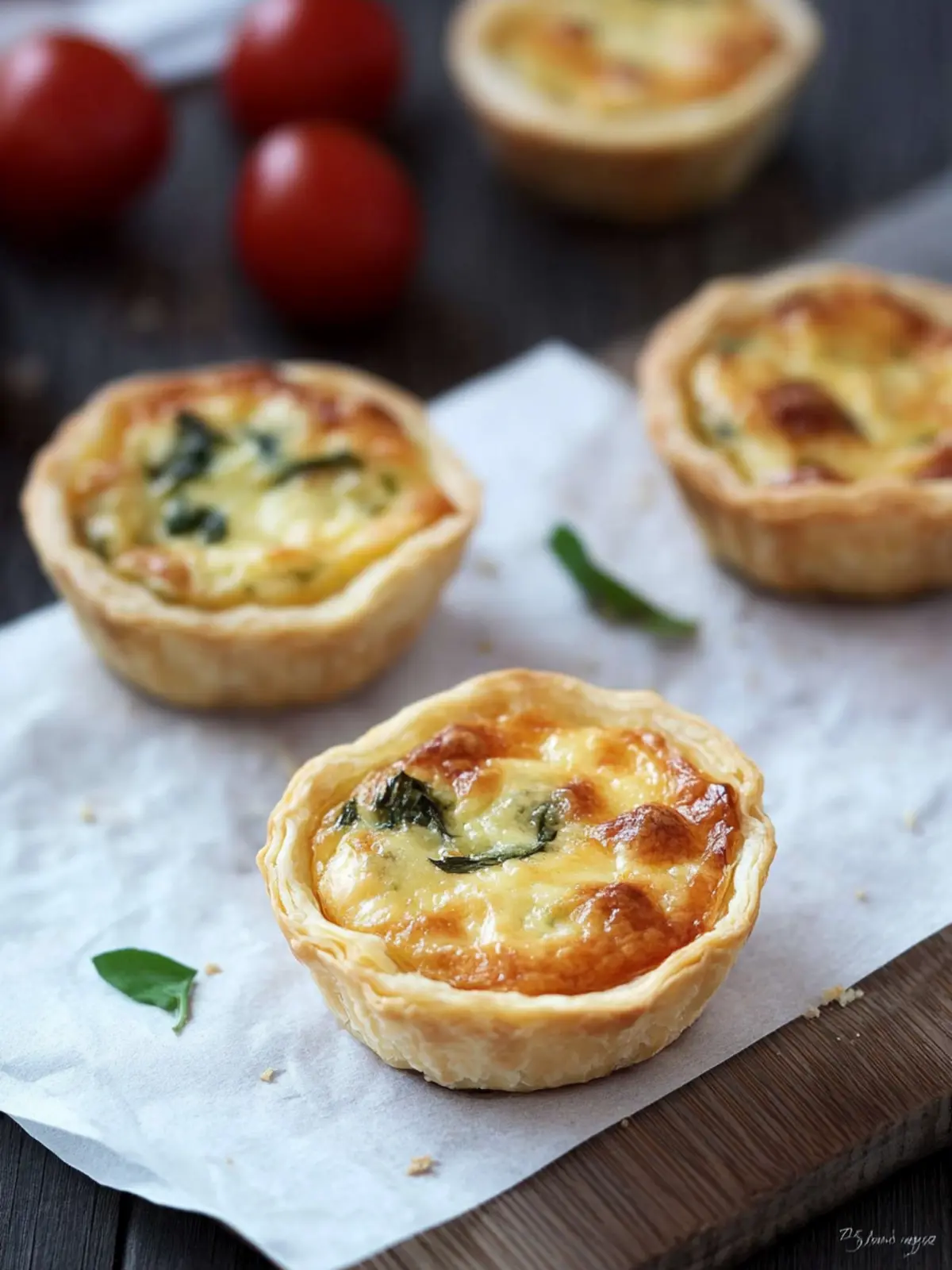 Mini-Quiches mit Frischkäse