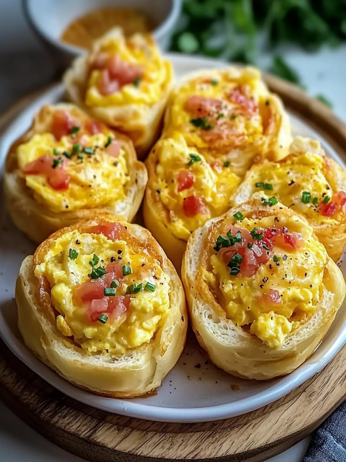 Frühstücksrollen mit Rührei