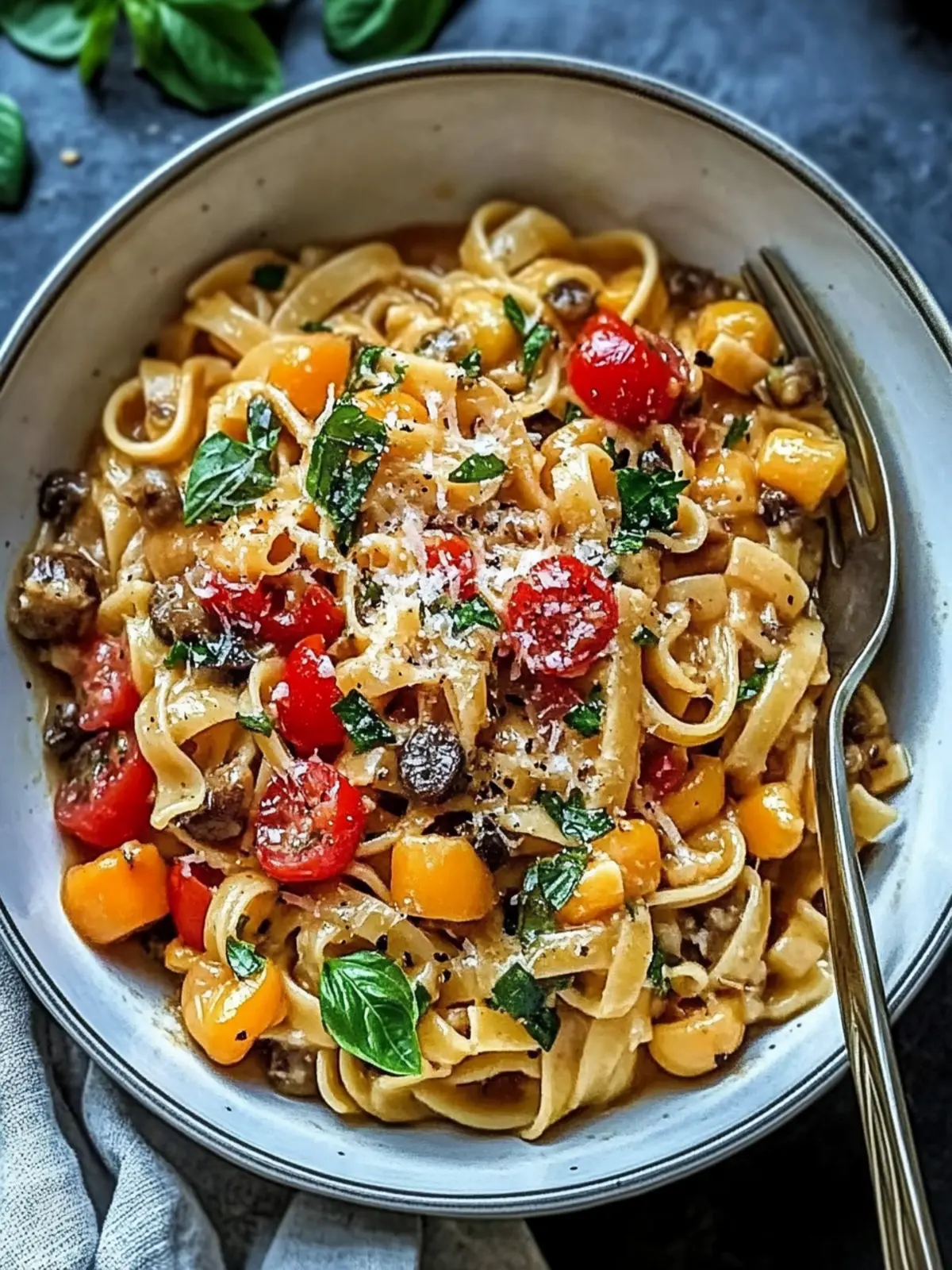 One-Pot-Pasta mit Linsen