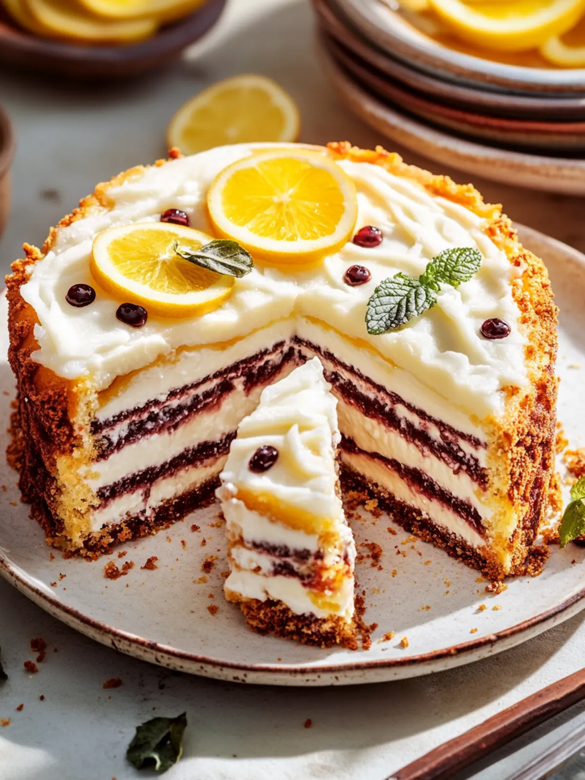 Marmor-Schichtkuchen